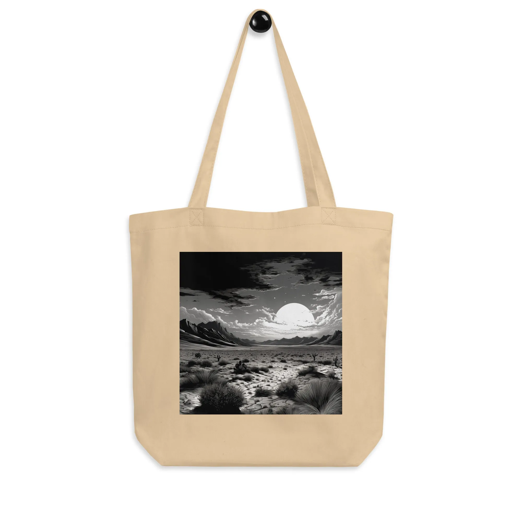 Natural Fiber Tote Bag Desert Mirage