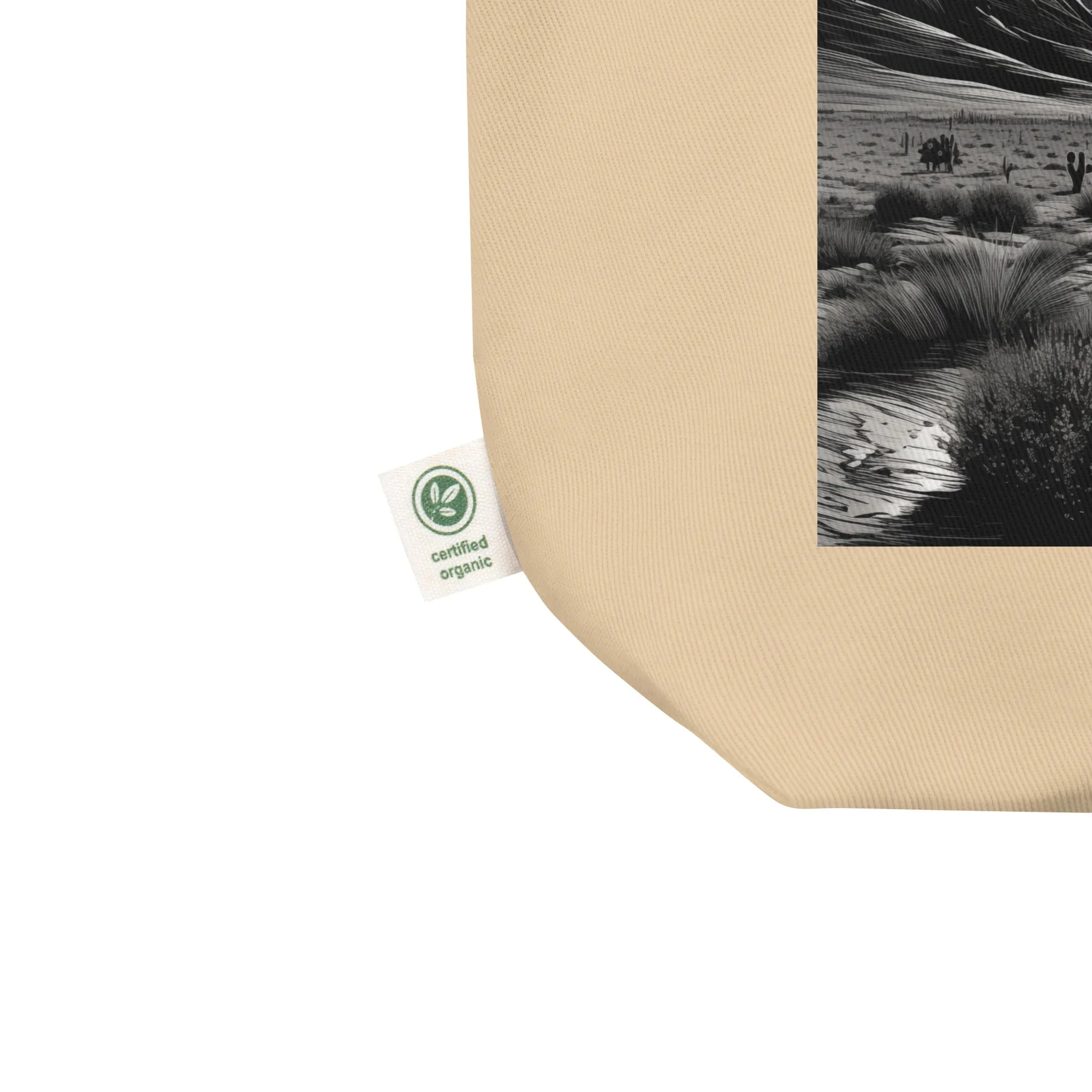 Natural Fiber Tote Bag Desert Mirage