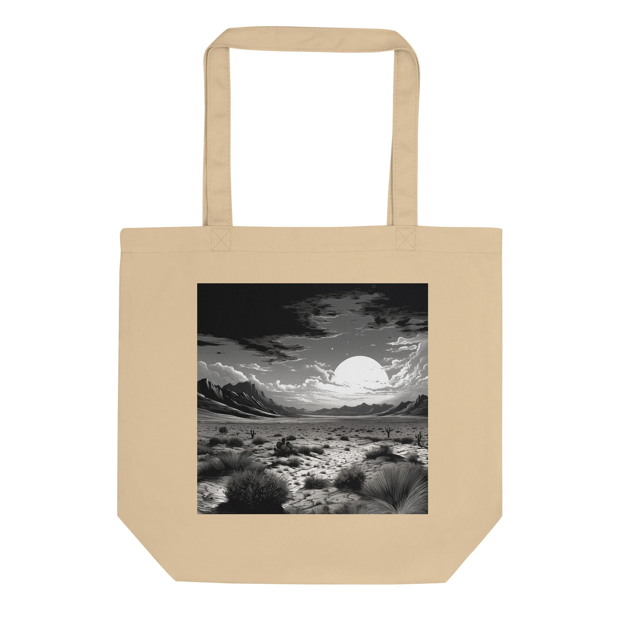 Natural Fiber Tote Bag Desert Mirage