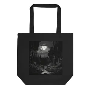 Natural Fiber Tote Bag Forest Harmony