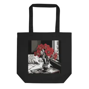 Natural Fiber Tote Bag Indoor Amaryllis