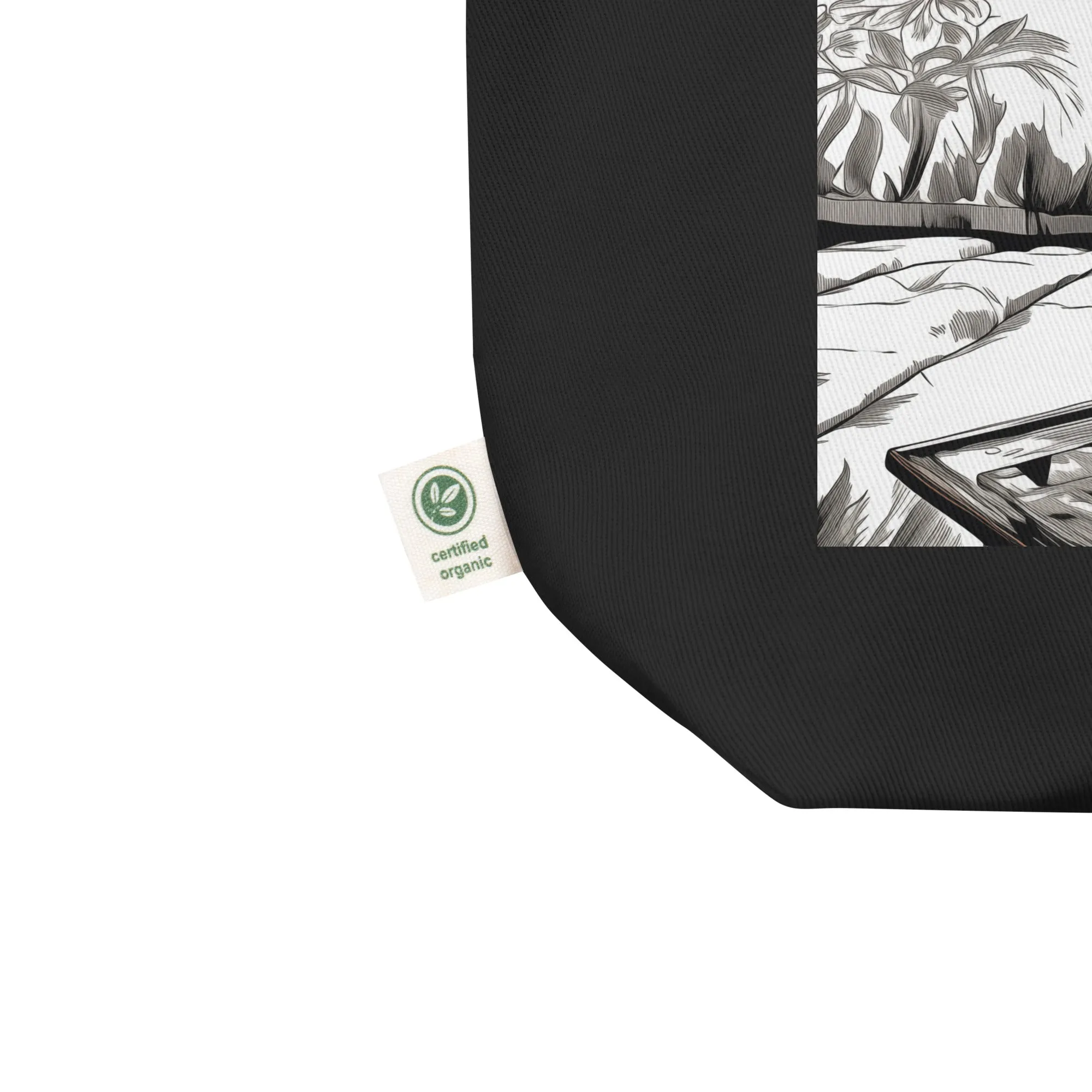 Natural Fiber Tote Bag Indoor Amaryllis