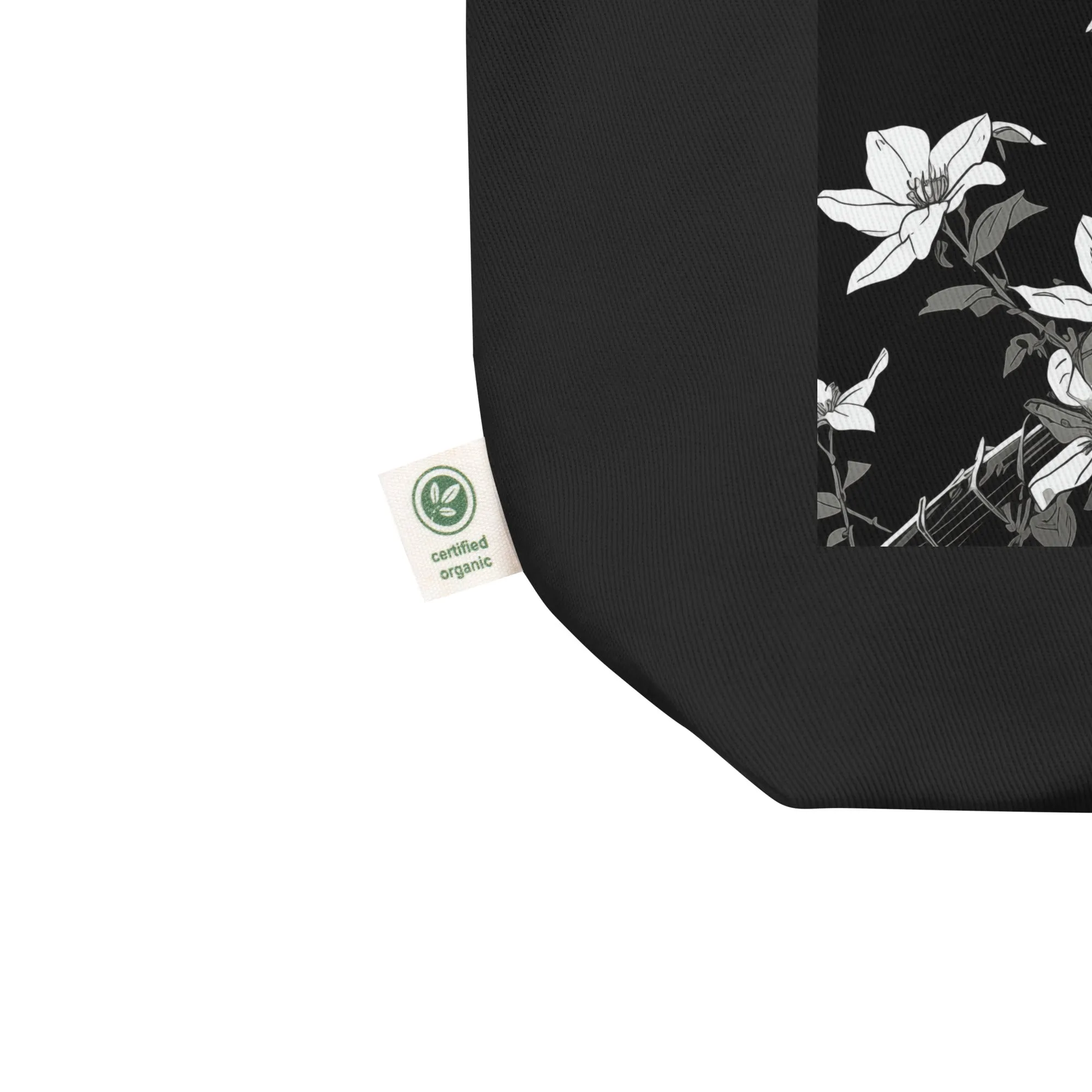 Natural Fiber Tote Bag Jasmine Trellis
