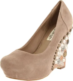 Naughty Monkey Women's Vice Wedge Pump