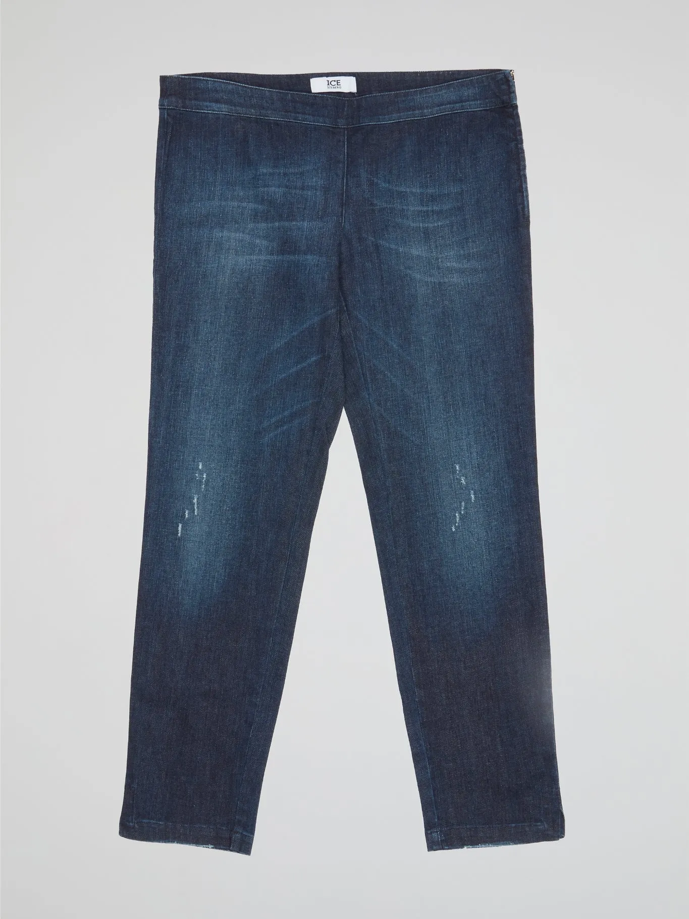 Navy Distressed Jeggings
