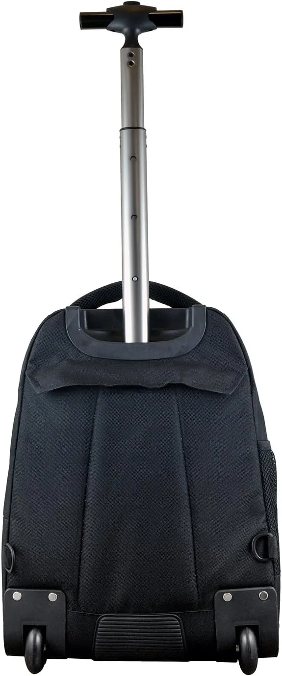 NCAA Wheeled Backpack, 19-inches, Black
