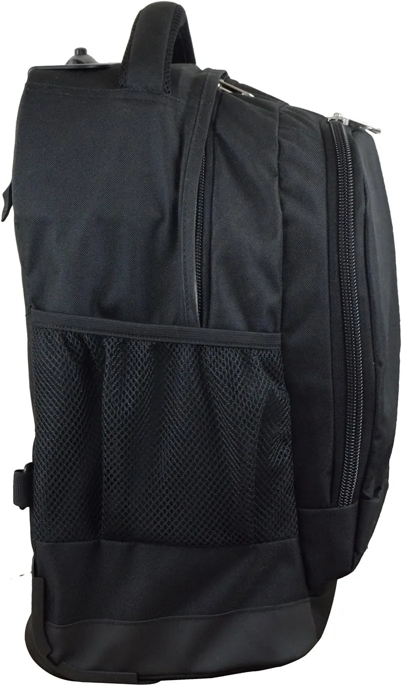 NCAA Wheeled Backpack, 19-inches, Black