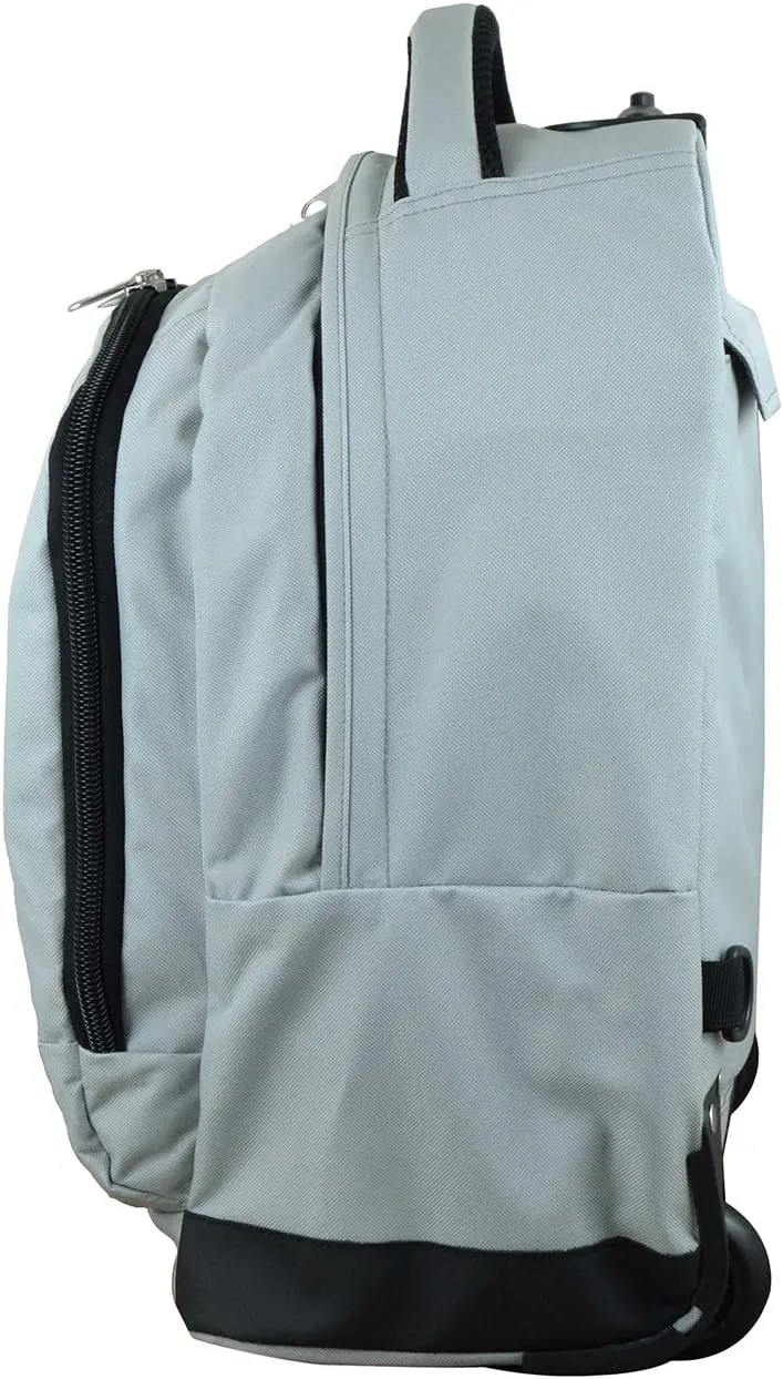 NCAA Wheeled Backpack, 19-inches, Grey