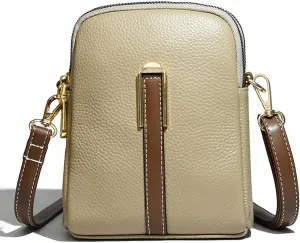 New Lychee Grain Leather Phone Bag, Women Small Cross Body Bag, Fashion Travel Wallet for Women