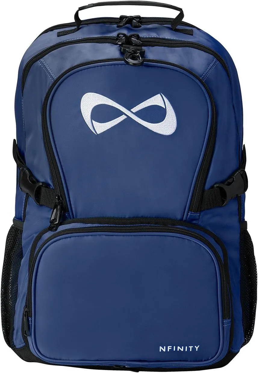Nfinity Classic Cheer Backpack For Cheerleading - Backpack With Detachable Purse and Laptop Sleeve - Lightweight Backpack for Travelling - Sports Backpack for Cheerleaders (Royal Blue)