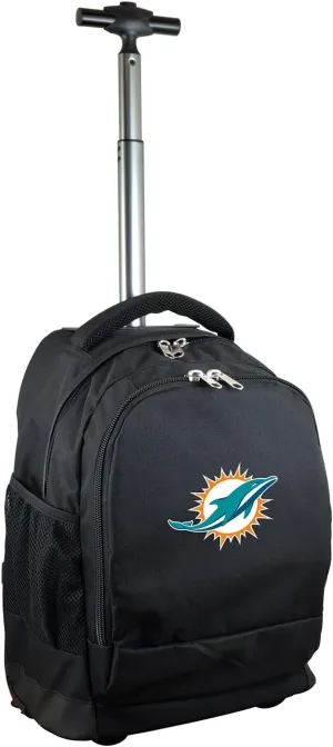 NFL Wheeled Backpack, 19-inches, Black