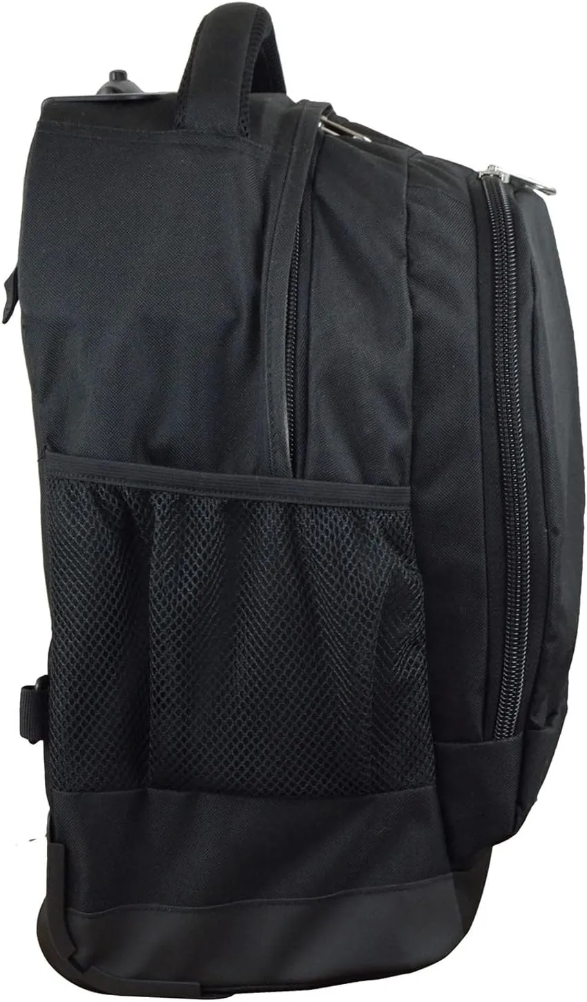 NFL Wheeled Backpack, 19-inches, Black