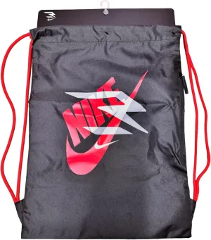 Nike Drawstring Bag (Black/Action Red)