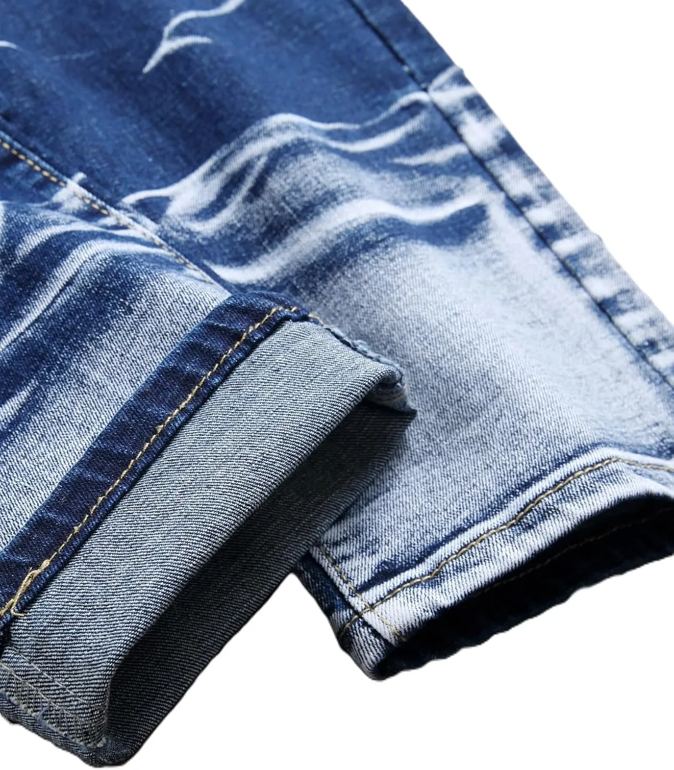 NOVOCCT Men’s Skinny Stretch Jeans, Slim Fit Distressed Ripped Pants Fashion Skinny Jeans for Men