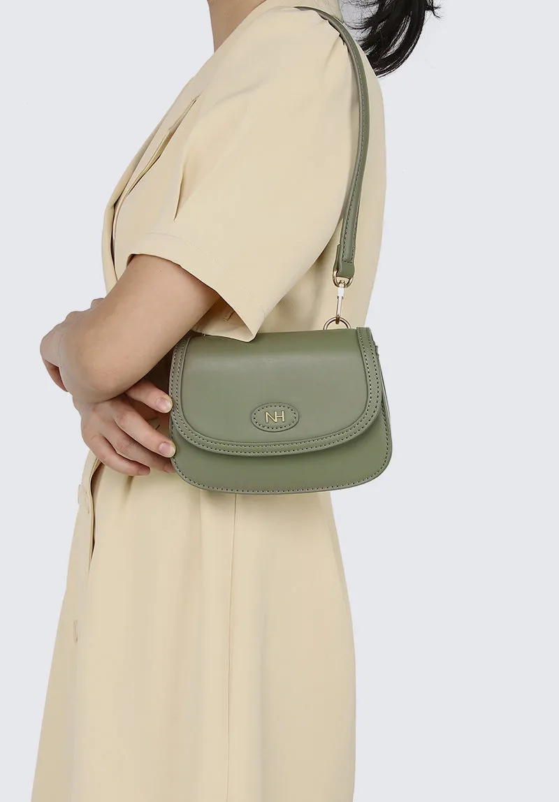 Nurita Harith Naime Saddle Crossbody Belt Bag (Green)