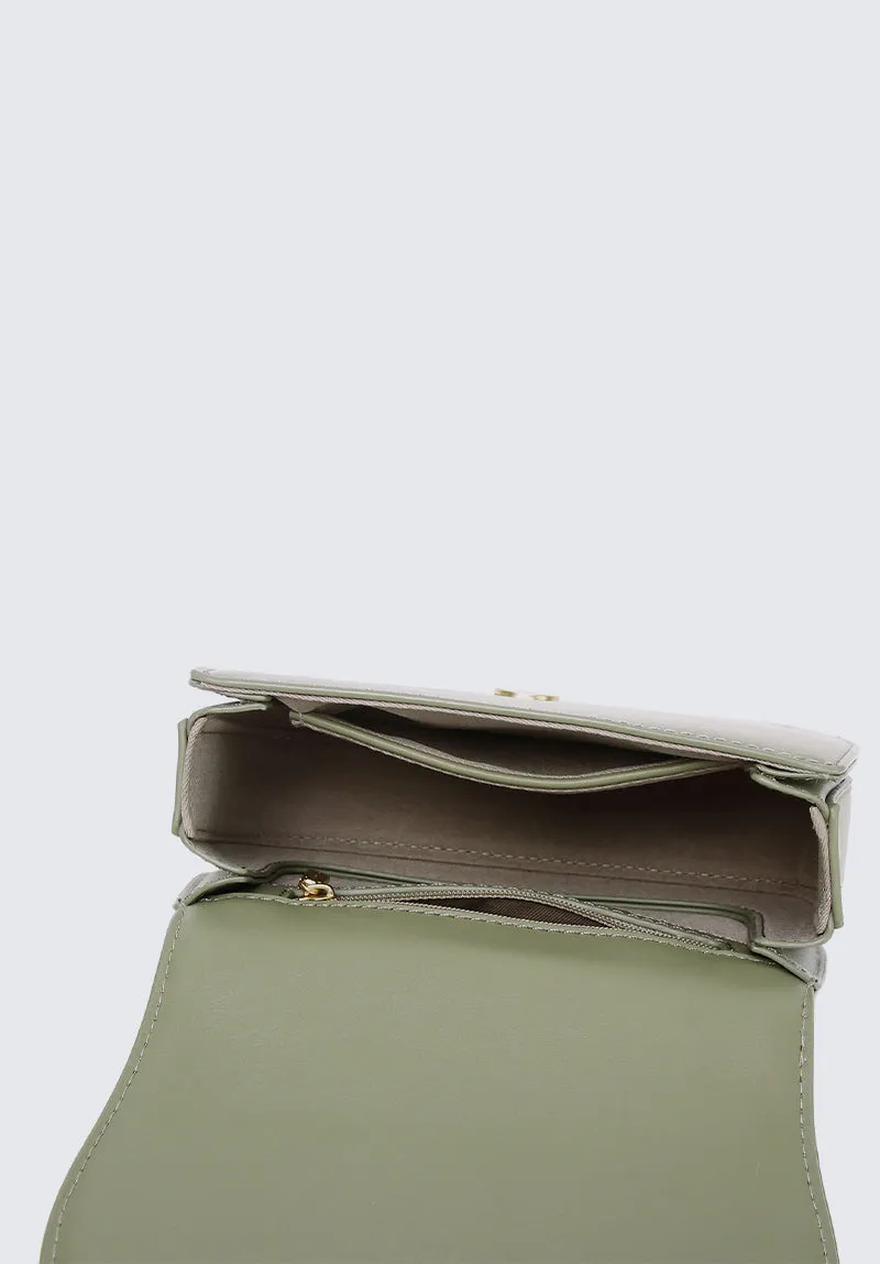 Nurita Harith Naime Saddle Crossbody Belt Bag (Green)