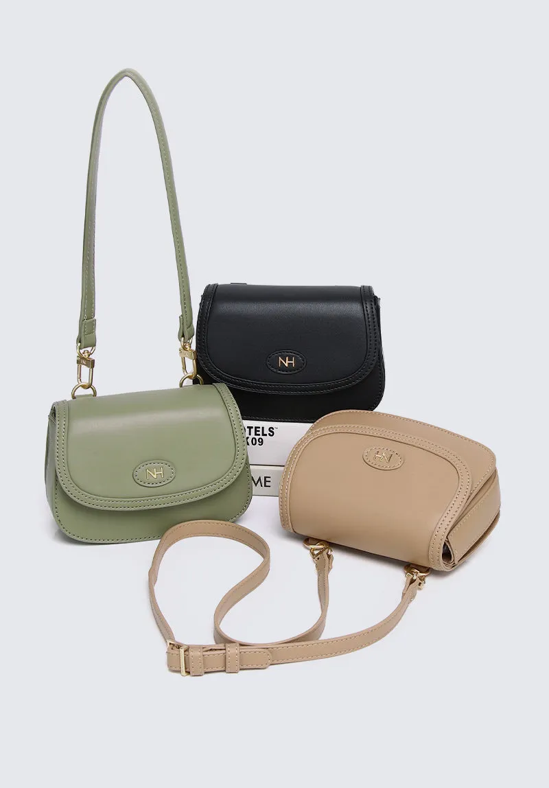 Nurita Harith Naime Saddle Crossbody Belt Bag (Green)