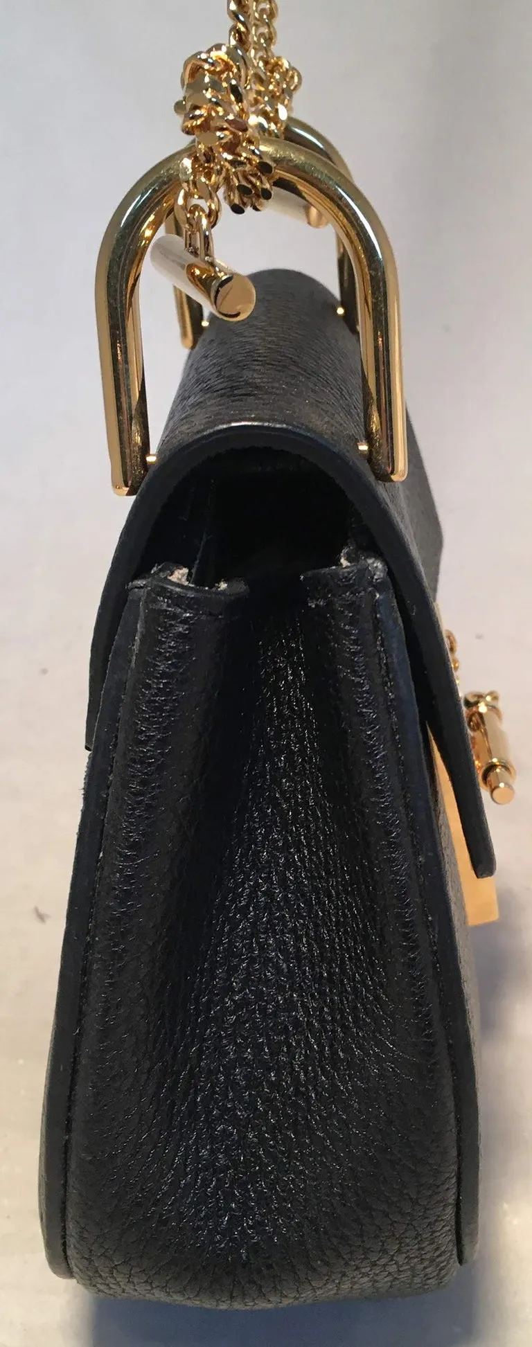 NWOT Chloe Mini Drew Black Leather Saddle Bag