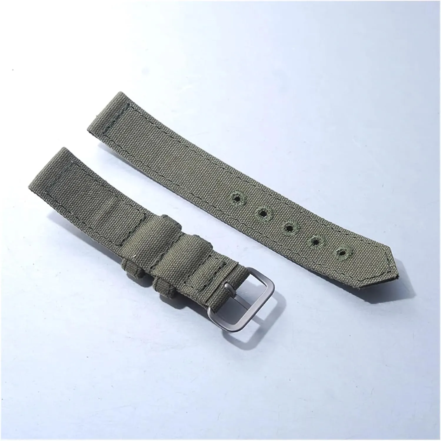 Nylon Military Divers 18mm 20mm two piece Canvas Watch straps watchbands