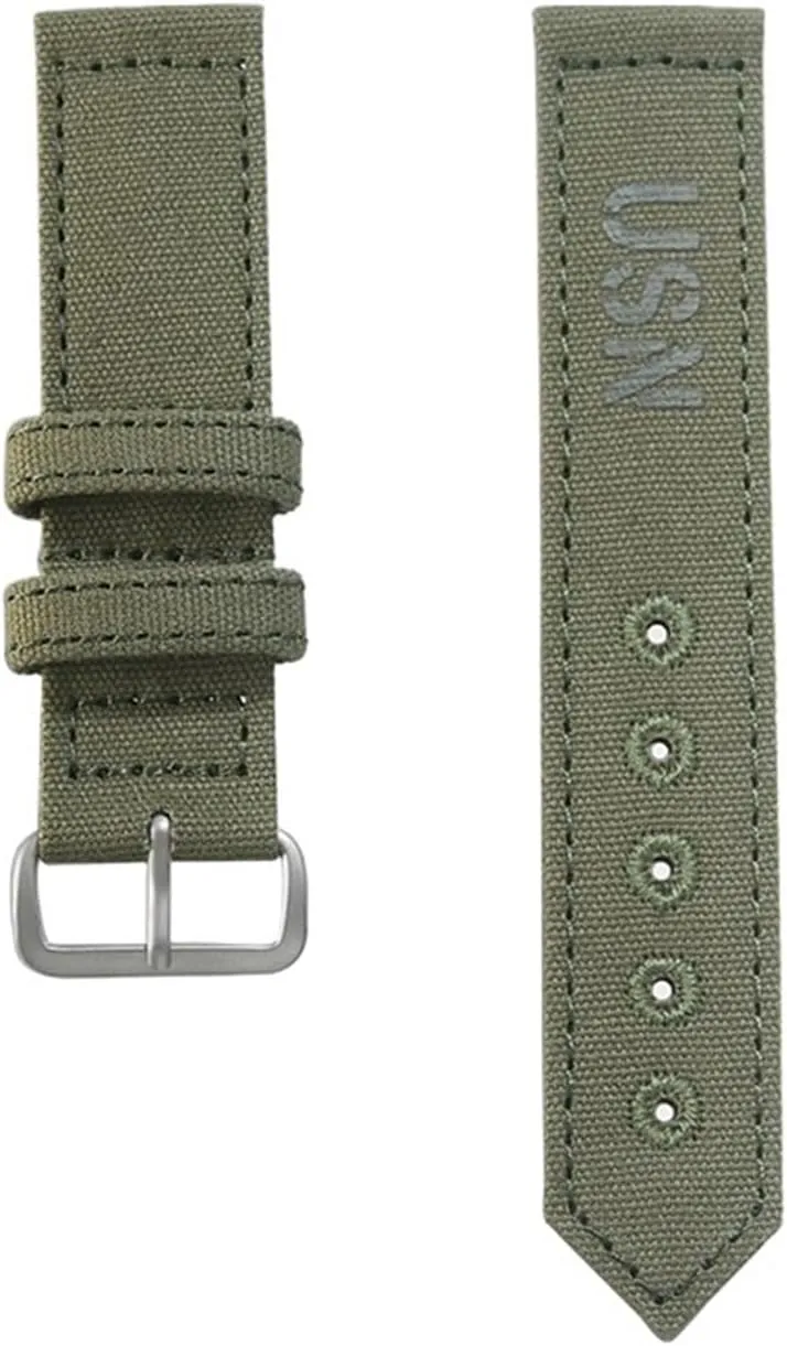 Nylon Military Divers 18mm 20mm two piece Canvas Watch straps watchbands