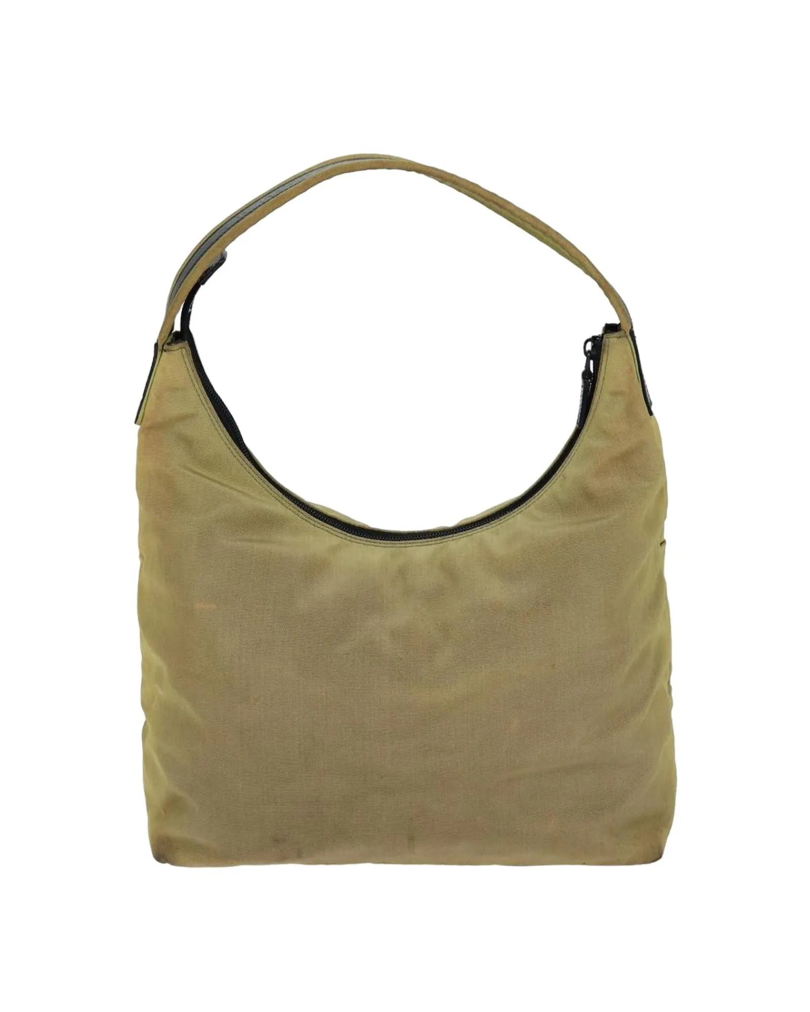 Nylon Shoulder Bag Beige