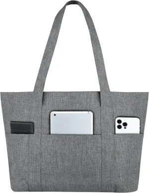 Nylon Tote Bag for Women Large Capacity Shoulder Bag Top Handle Handbag with Zipper for Work College Travel Daily