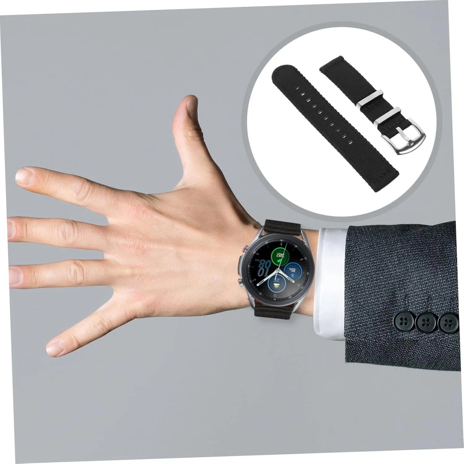 Nylon Watch Strap Replacement Band Quick Release Wristband for Men Women Comfortable Breathable Wear