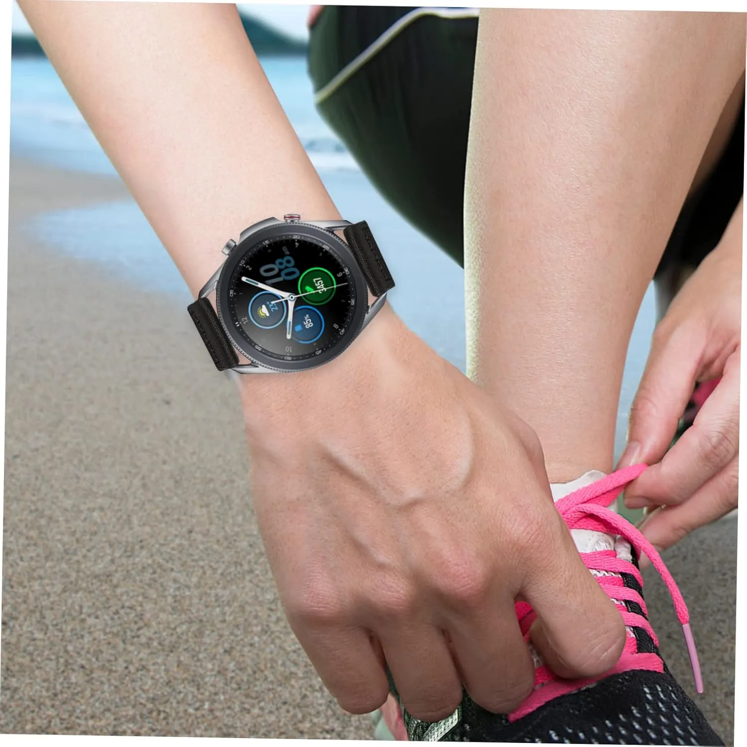 Nylon Watch Strap Replacement Band Quick Release Wristband for Men Women Comfortable Breathable Wear
