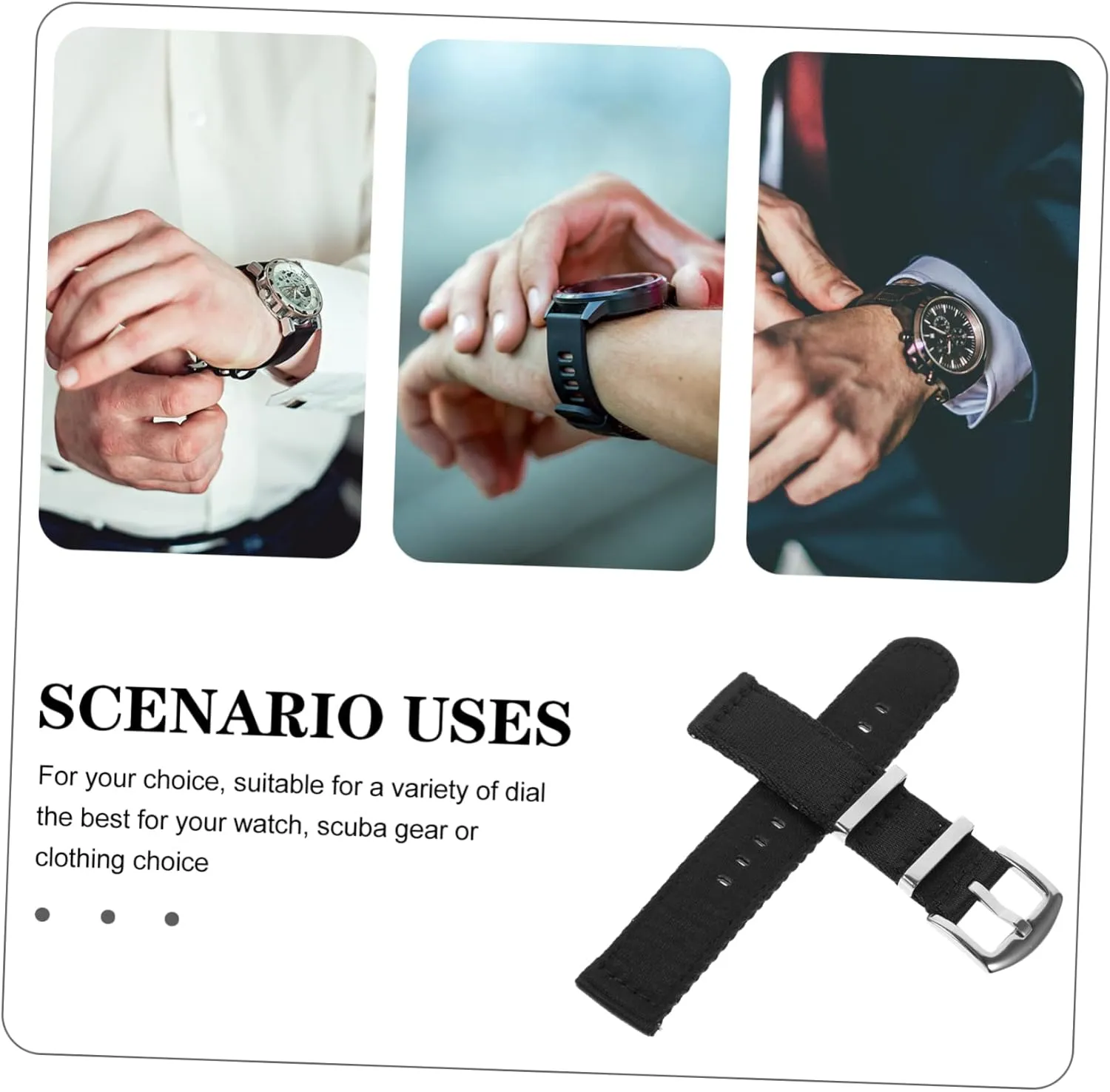 Nylon Watch Strap Replacement Band Quick Release Wristband for Men Women Comfortable Breathable Wear