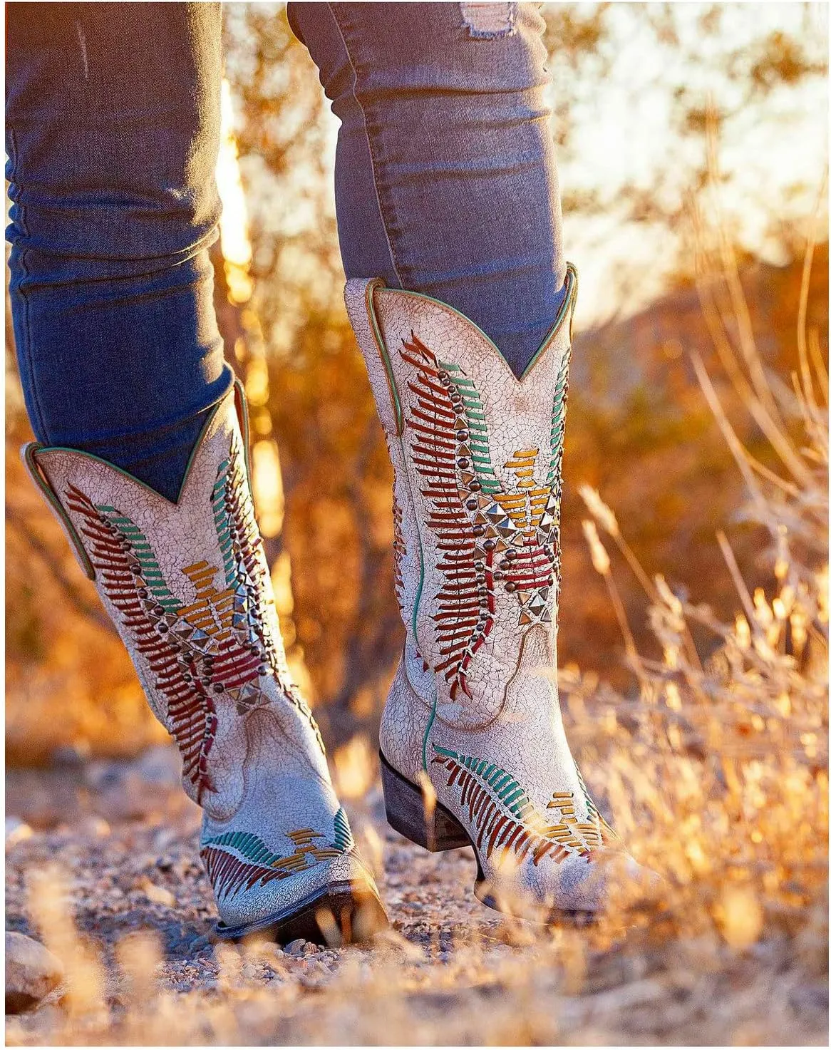 Old Gringo Women's Harper Hand Woven Western Boot Snip Toe - L2971-2