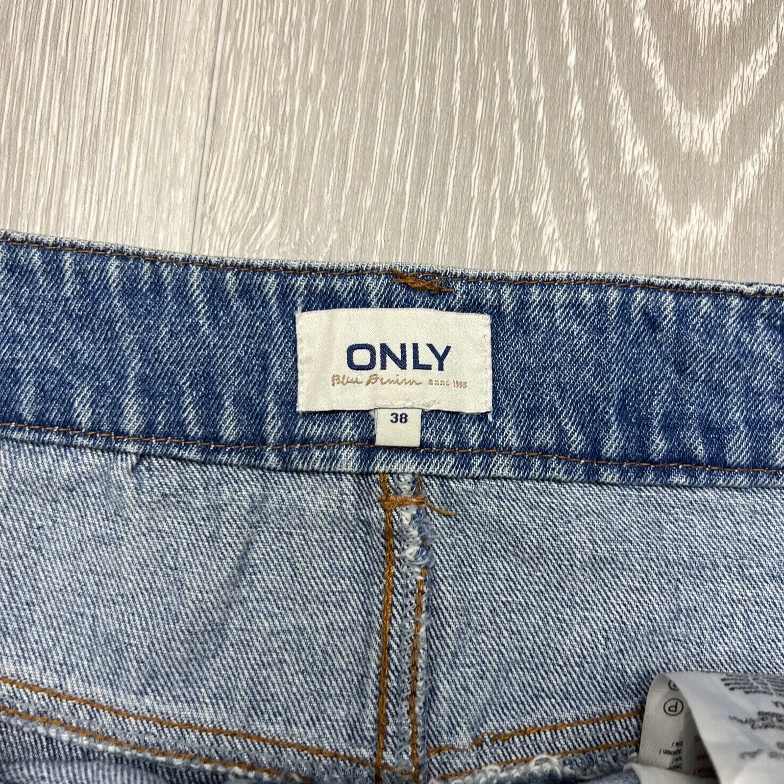 Only Denim Womens Blue Denim Skirt Size 38