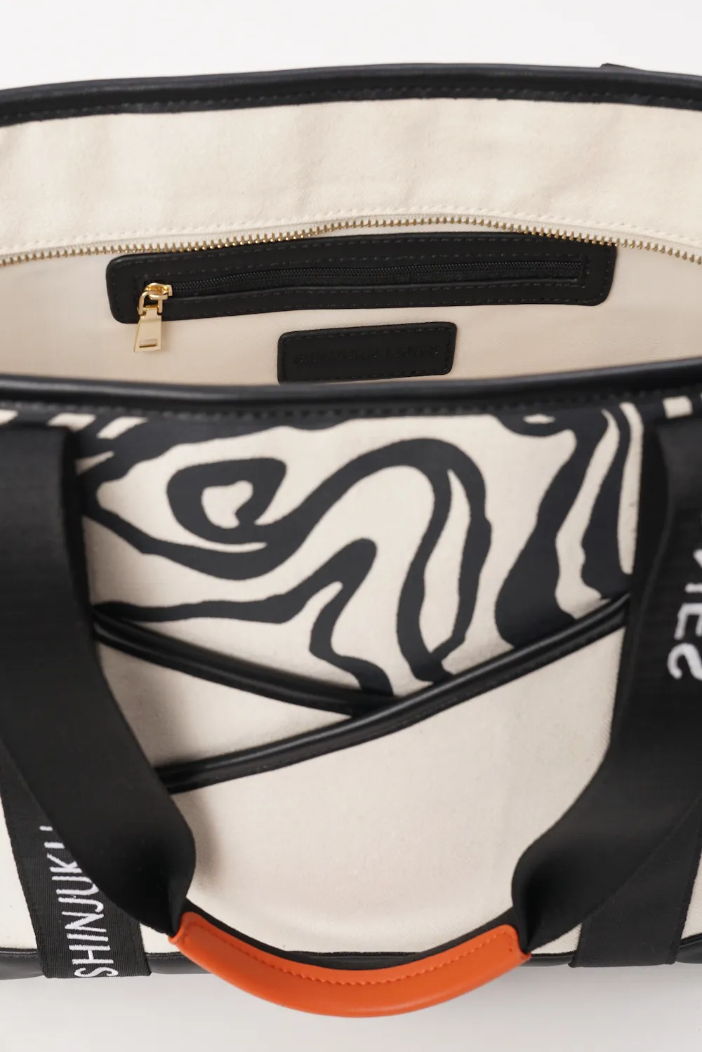 Origami Pocket Tote - Natural Terrain Print
