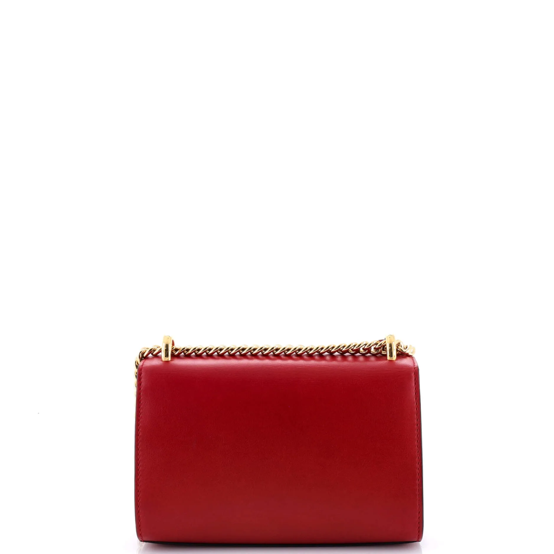 Padlock Shoulder Bag Embellished Leather Small