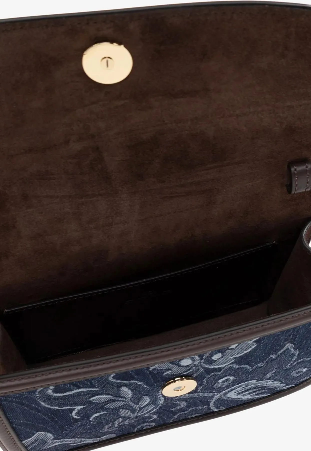 Paisley Jacquard Denim Shoulder Bag