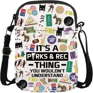 Parks TV Show Inspired Gift Rec TV Merchandise Recreation Comedy TV Show Lover Gift Crossbody Bag