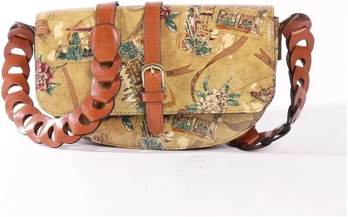 Patricia Nash Leather Vilette Chainlink Shoulder Bag
