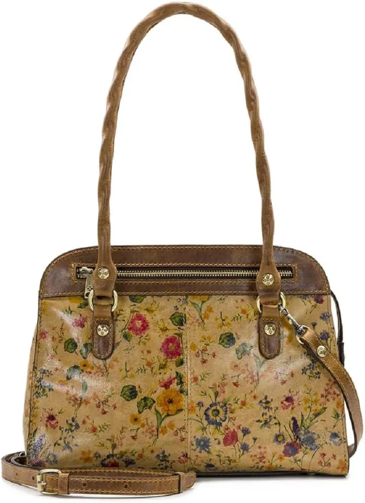 Patricia Nash Prairie Rose Collection Calvi Square Satchel Bag