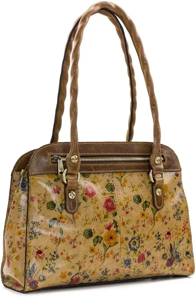 Patricia Nash Prairie Rose Collection Calvi Square Satchel Bag