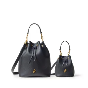 PEBBLE BUCKET BAG BUNDLE - BLACK