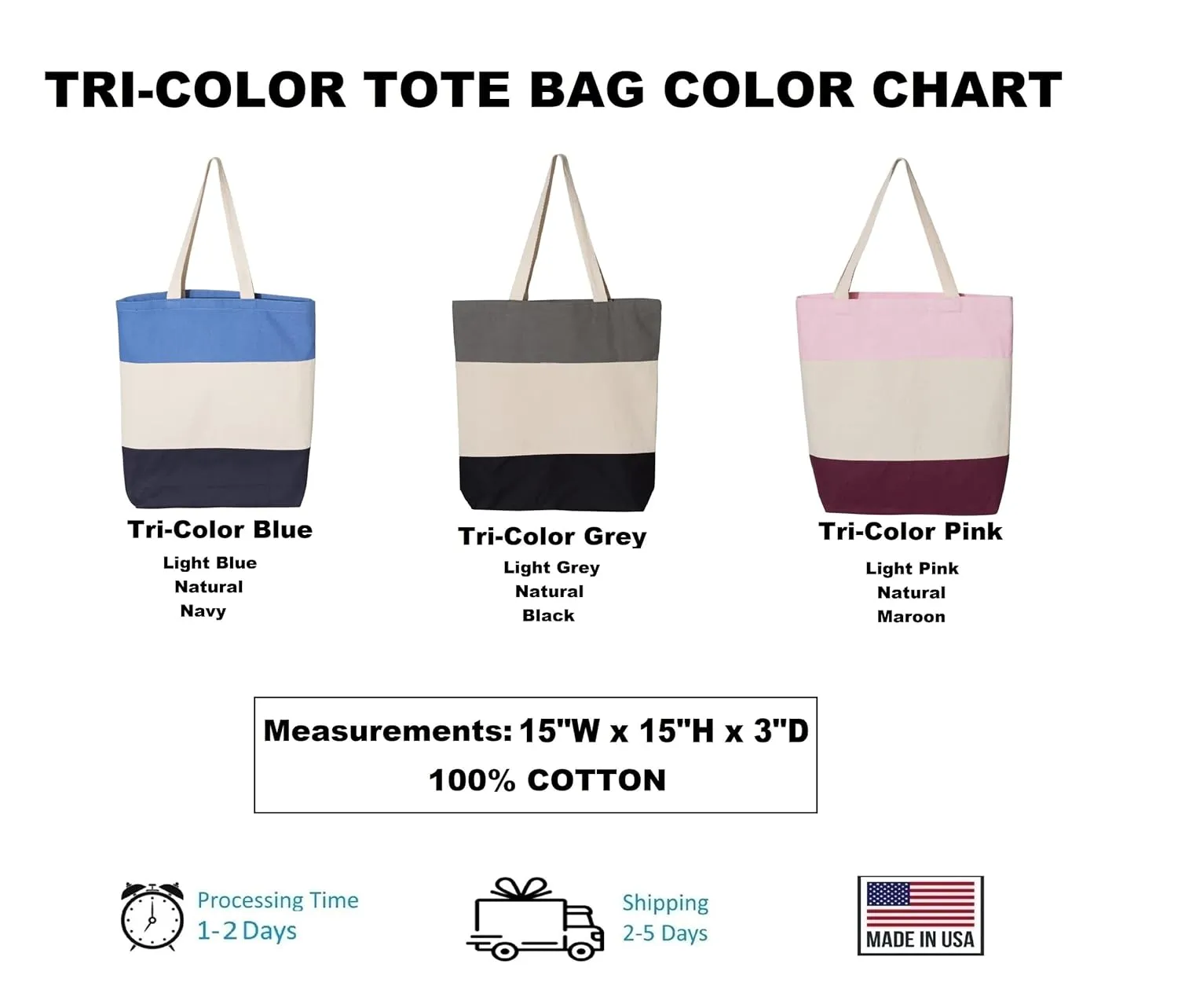 Personalized Music Tote Bag Custom Music Bag Piano Lesson Bag Music Gifts Music Birthday Gift Music Teacher Bag (15"L x 15"H x 3"D, Tri-Color Blue)