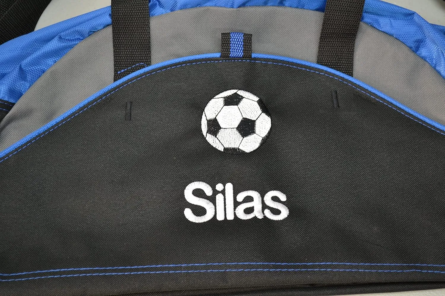 Personalized Soccer Duffel Bag, Men and Women, Sport Bag with Monogrammed Name, Navy