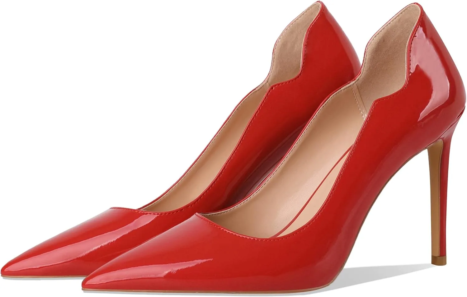 Petit Cadeau Lavinia - Women's Elegant & Sexy Pointed Toe Slip on Pumps with 4" Stiletto High Heels. Handmade to Perfection.