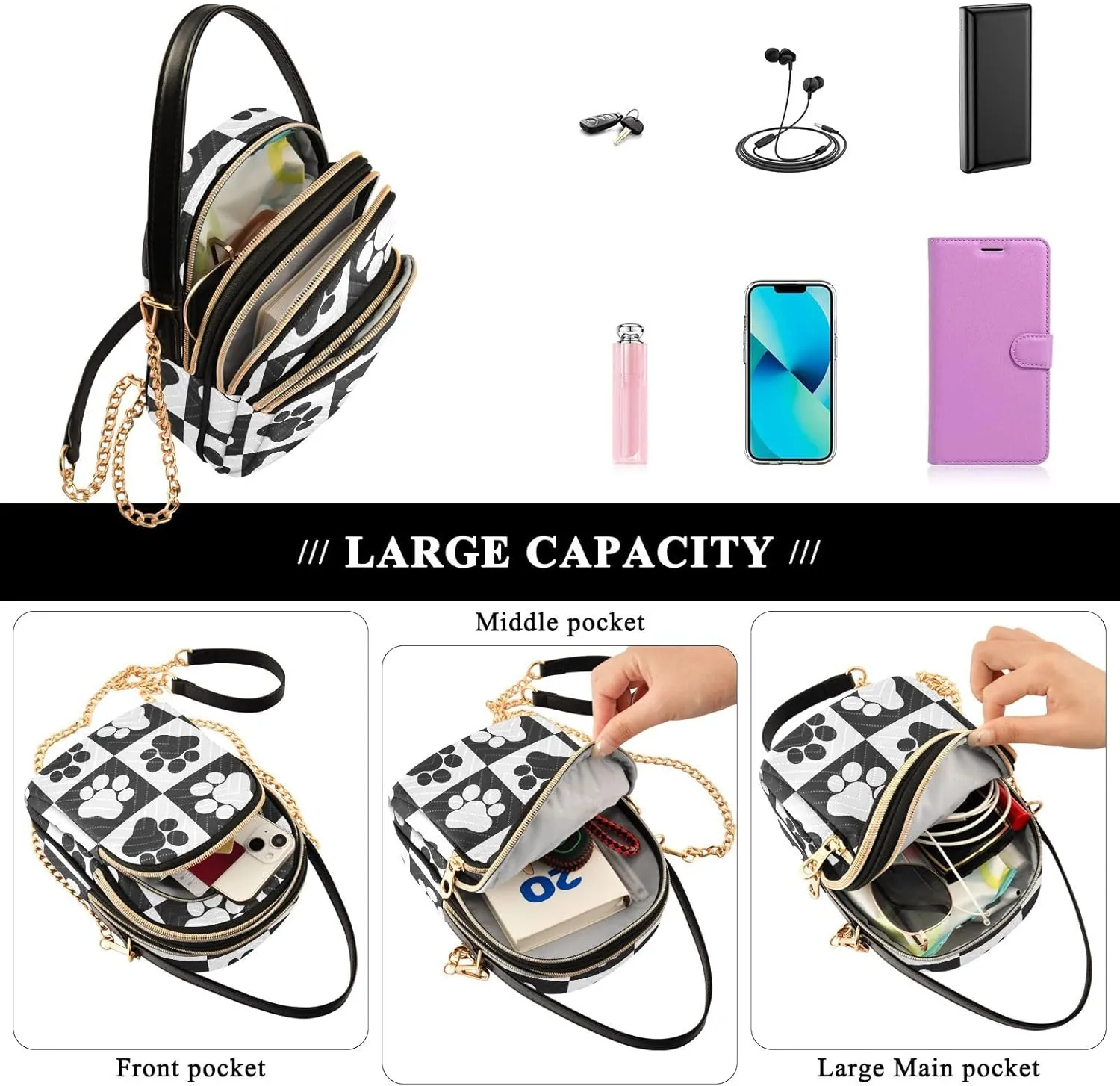 Phone Purse Women Small Cell Wallet Crossbody Bags Women's Crossbody Handbags Mini Shoulder Bag