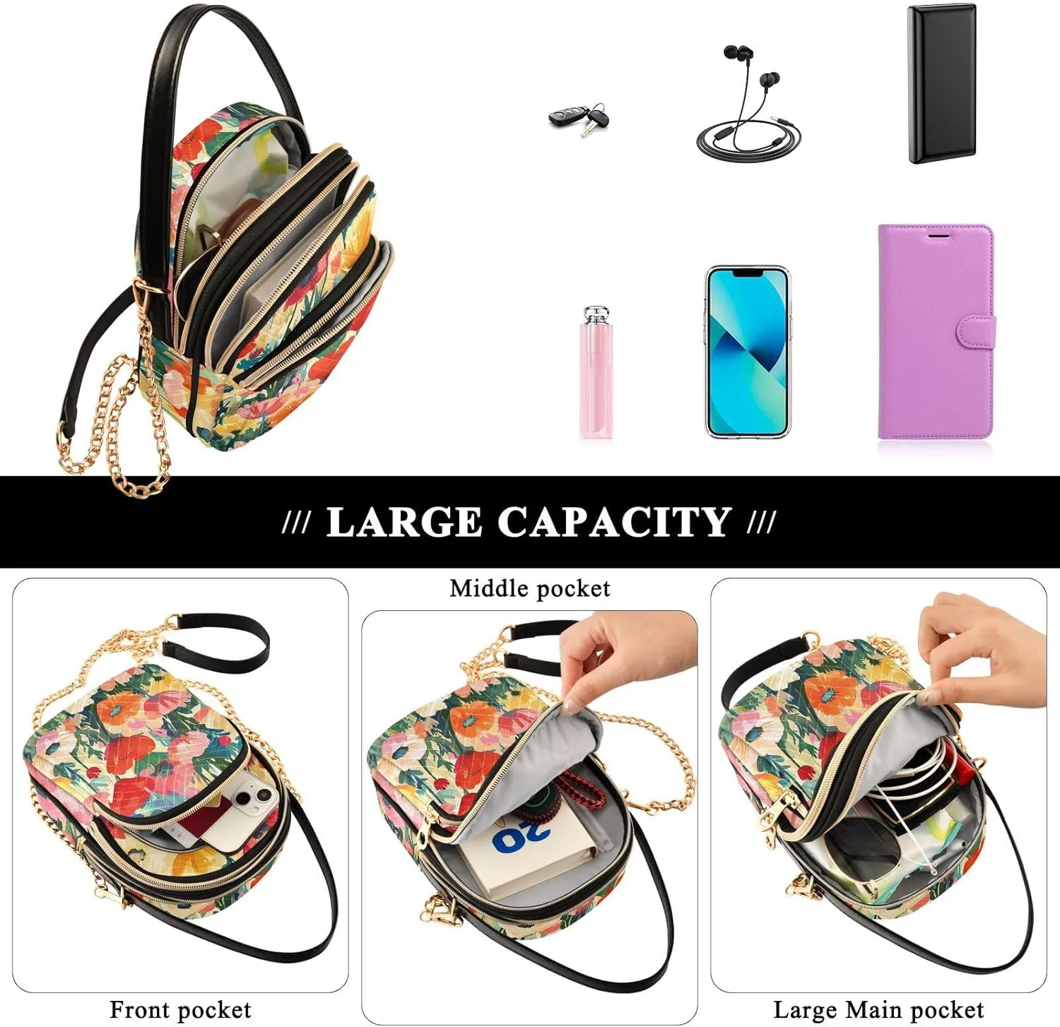 Phone Purse Women Small Cell Wallet Crossbody Bags Women's Crossbody Handbags Mini Shoulder Bag