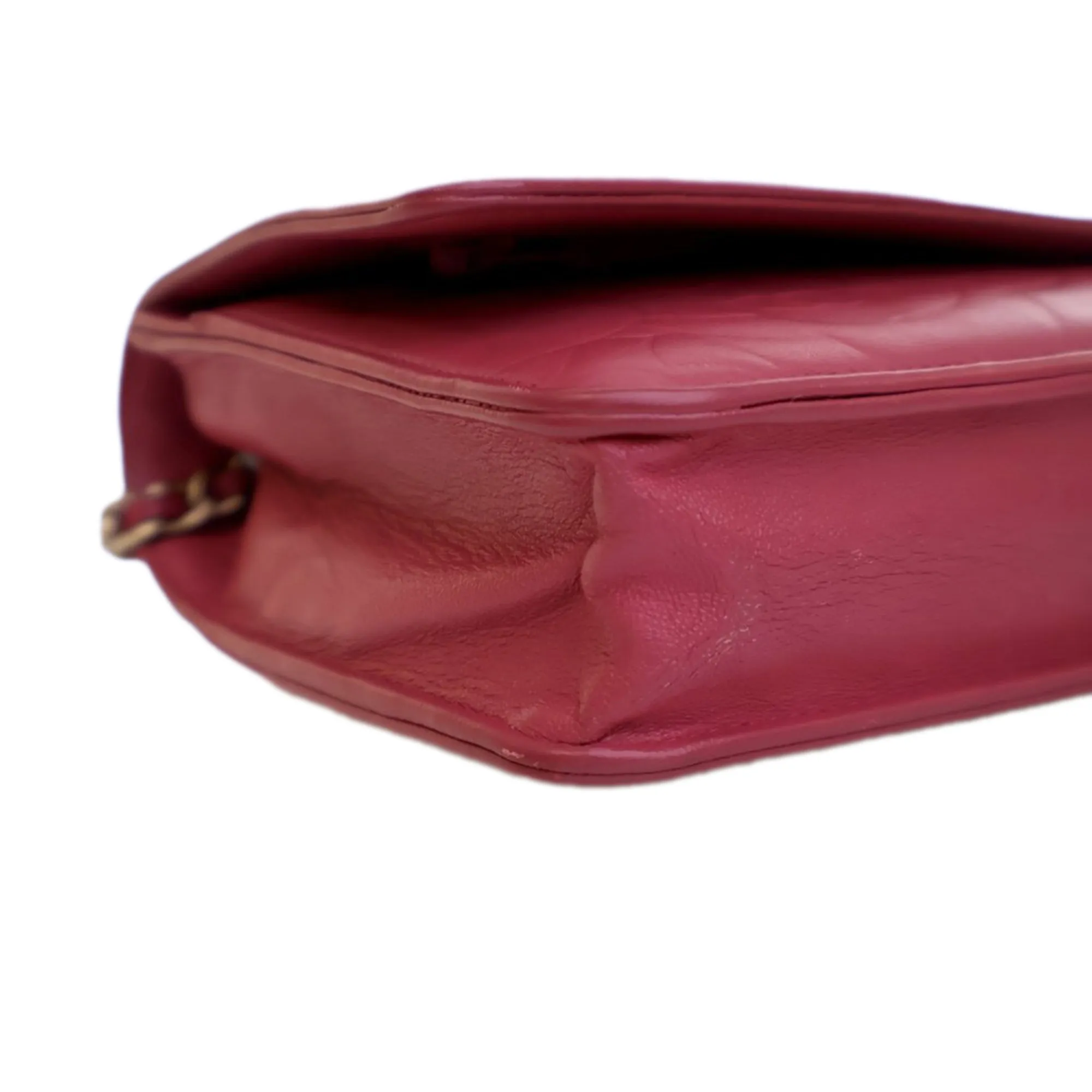 Pink Chanel Embossed Lambskin Camellia Wallet On Chain Crossbody Bag
