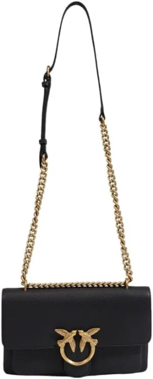 Pinko Black Leather Women's Handbag