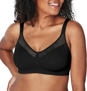 Playtex Women's Wireless Minimizer Bra, 18 Hour Plus-Size T-Shirt Bras Available, Smoothing, 4697