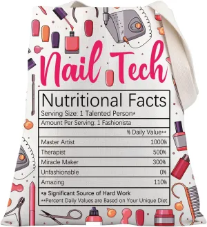 PLITI Nail Technician Gift Nail Artist Gift Manicurist Gift Nail Stylist Gift Nail Specialist Gift Nail Tech Tote Bag