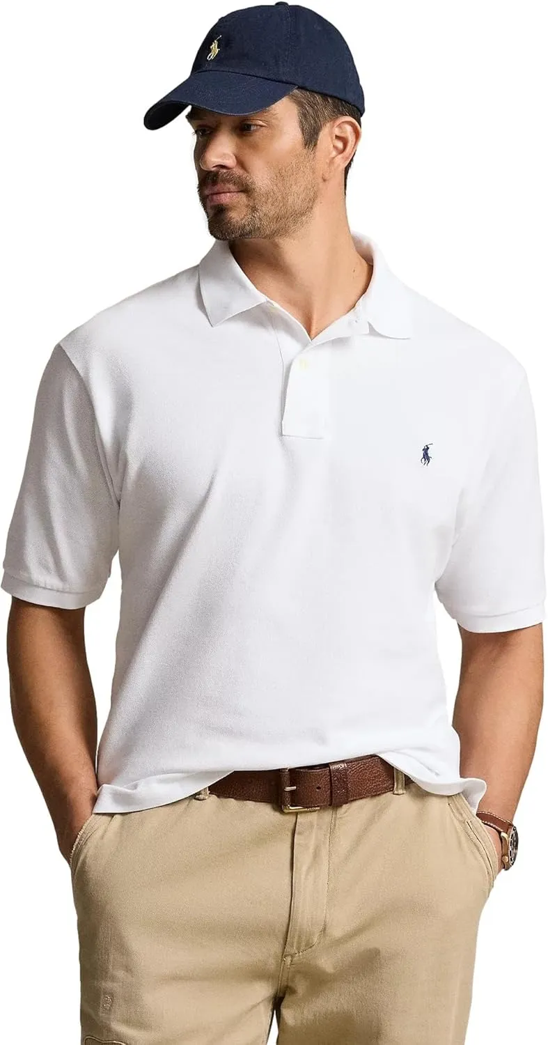POLO RALPH LAUREN Men's Big & Tall Short Sleeve Iconic Mesh Polo Shirt