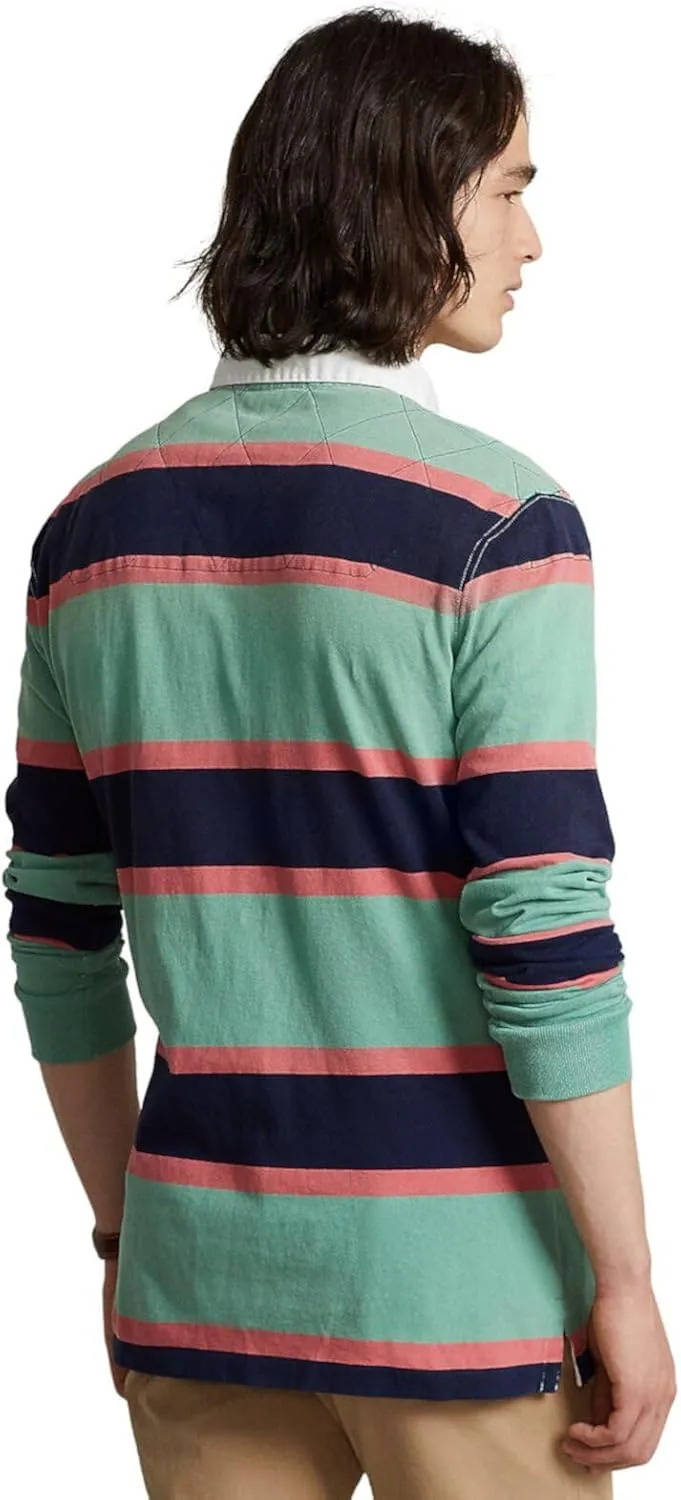 POLO RALPH LAUREN Men's Classic Fit Striped Jersey Rugby Shirt